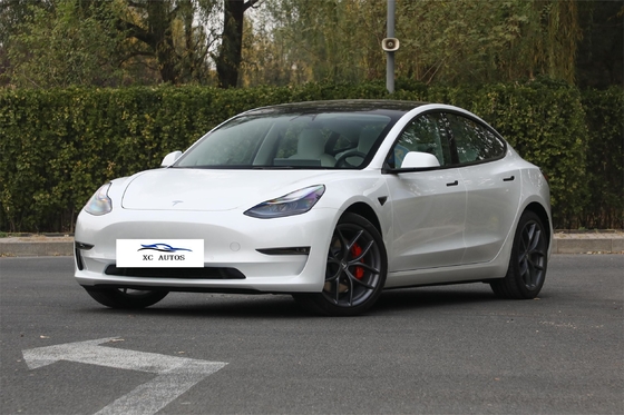 8 μηνών Παλαιό Tesla Model 3 Χρησιμοποιούμενο ηλεκτρικό αυτοκίνητο με μπροστινό 4 πίσω 4 ραντάρ